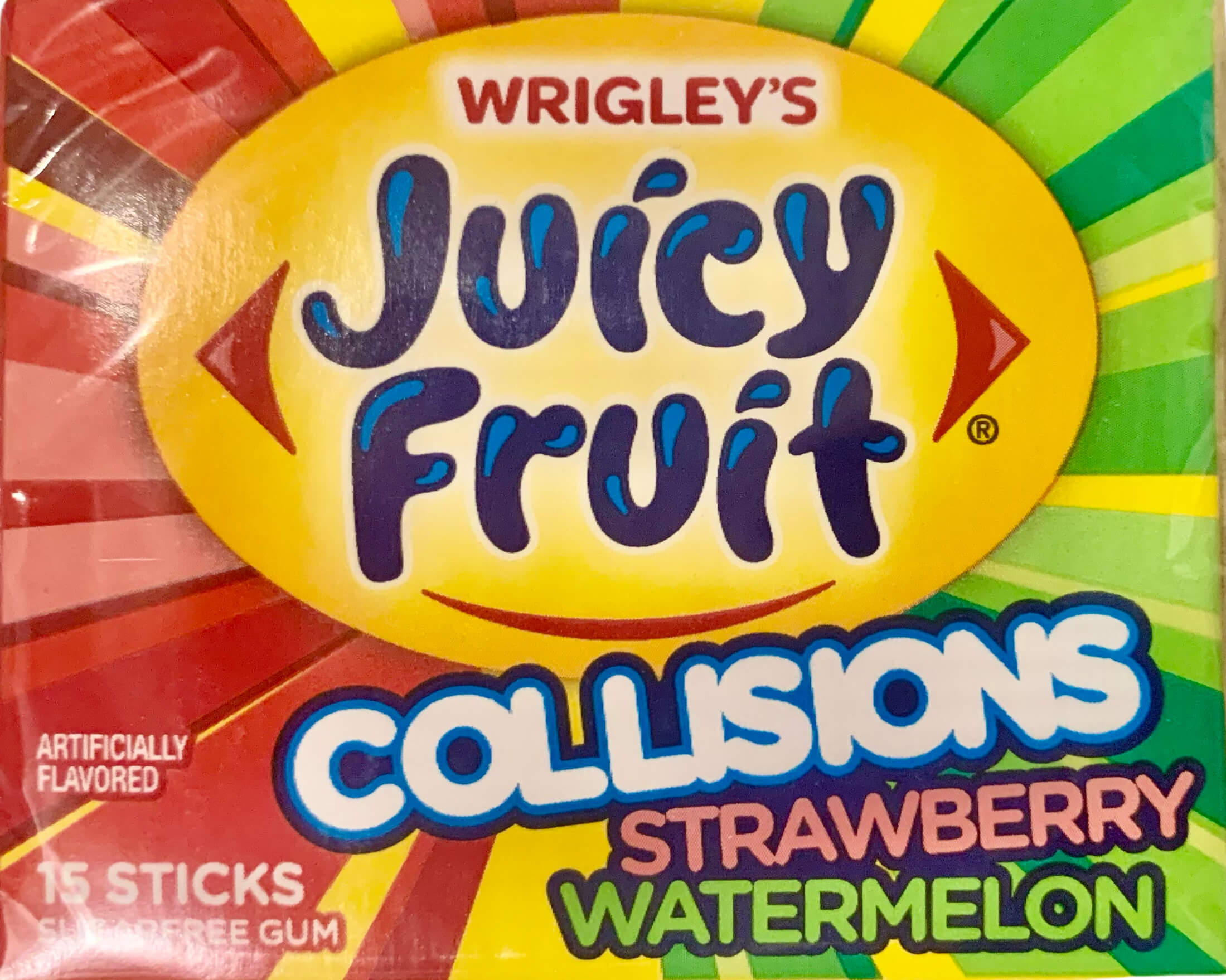 Gomme Juicy Fruit Collision